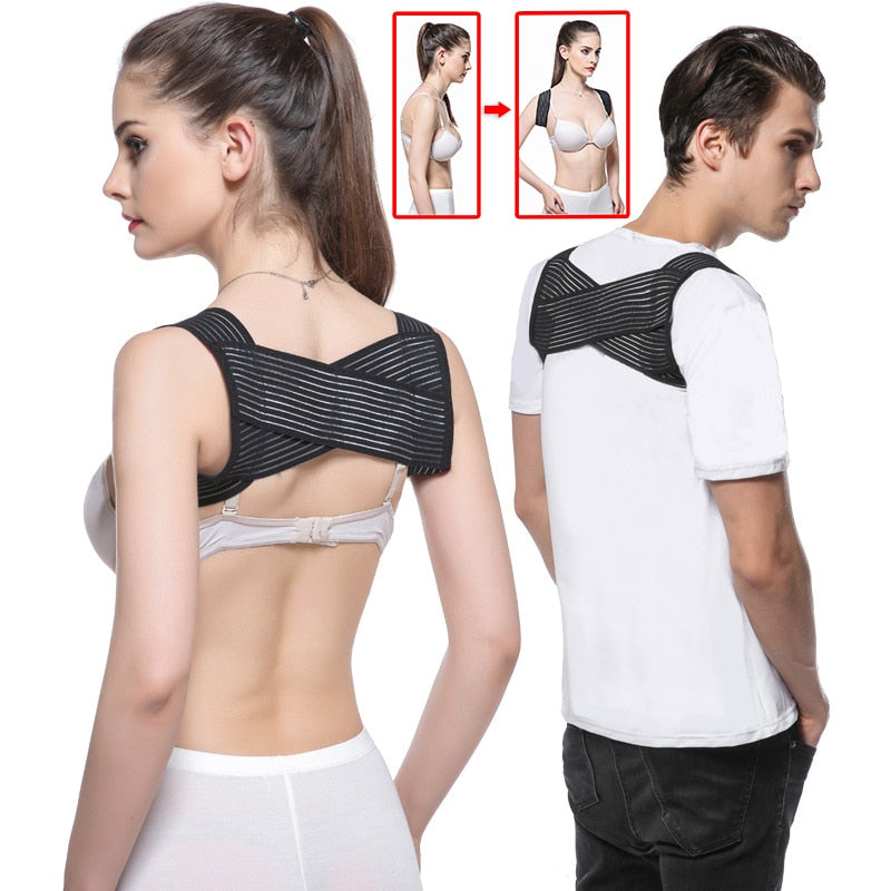 Posture Corrector for Adults & Children – Adjustable Back Support Belt
