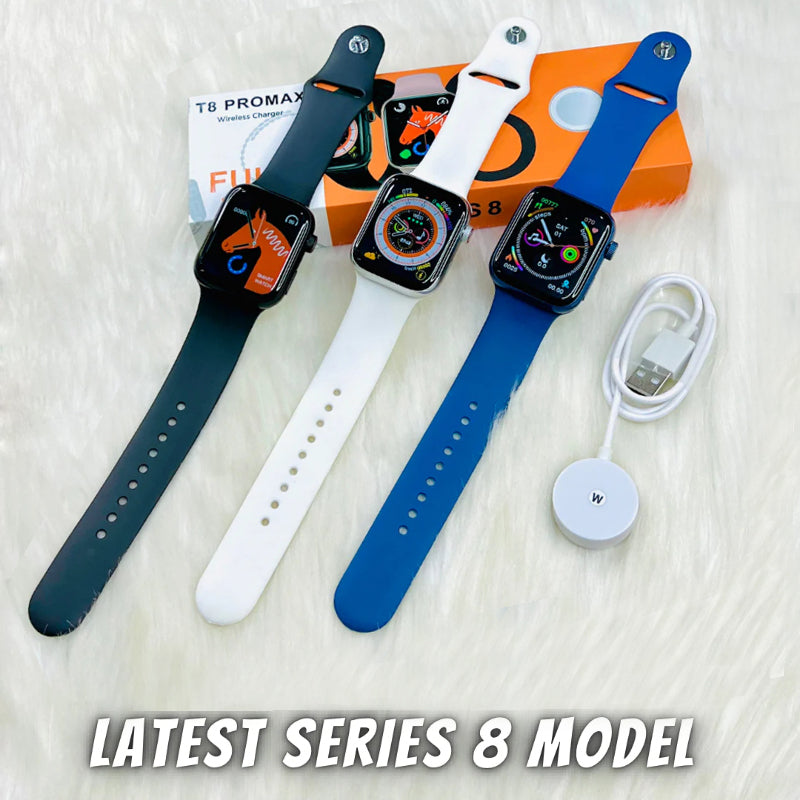 T8 Pro Max Smartwatch – 1.99” Bezel-Less Display | Series 8 Design | Always-On Display Feature