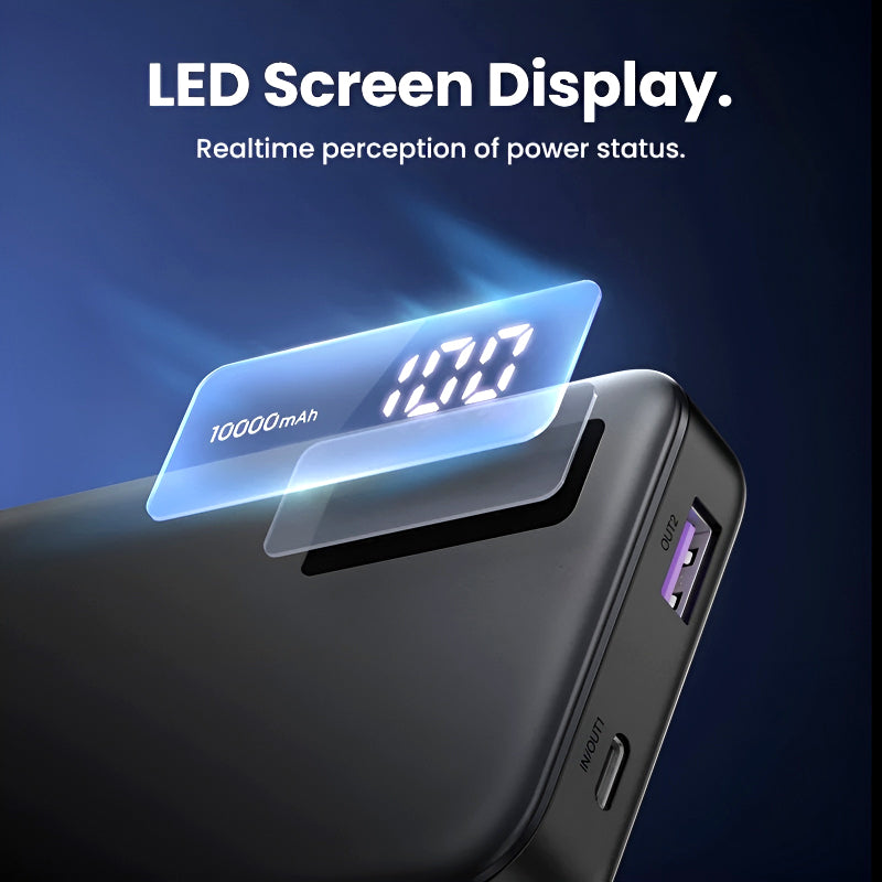 UGREEN PB311 10000mAh 20W Portable Power Bank – Two-Way Fast Charging & Advanced Safety