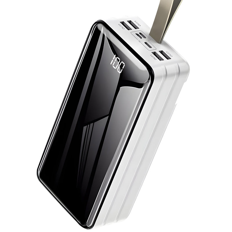 SOVO P3 Multi-Functional 30,000mAh Ultra-Large Capacity Power Bank with Built-In 3 Cables and Flashlight