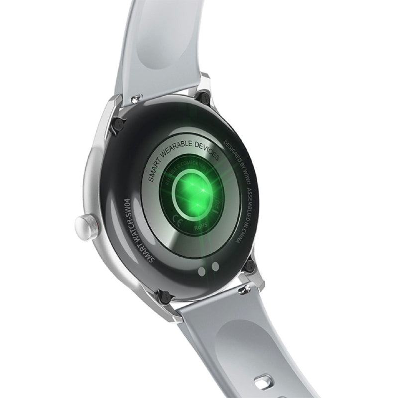 WIWU SW04 Smart Watch – 1.28” TFT LCD, IP68 Waterproof, Fitness Tracker with Heart Rate Monitor & Long Battery Life