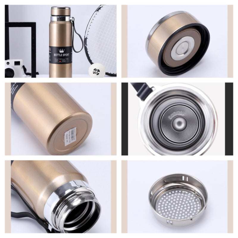 1000ml Large Capacity Stainless Steel Vacuum Flask – Hot & Cold Water Bottle