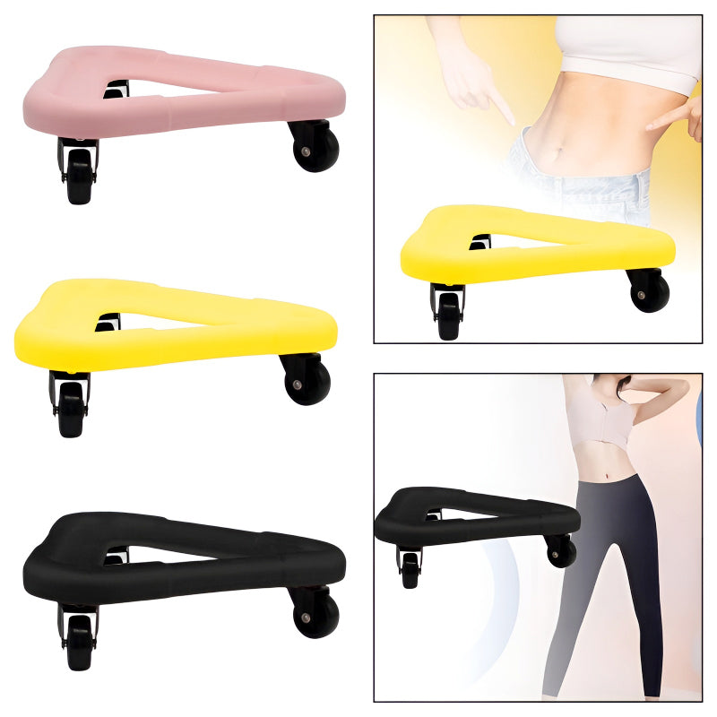 Three-Wheel Ab Roller – Premium Core Workout Equipment for Home Fitness
