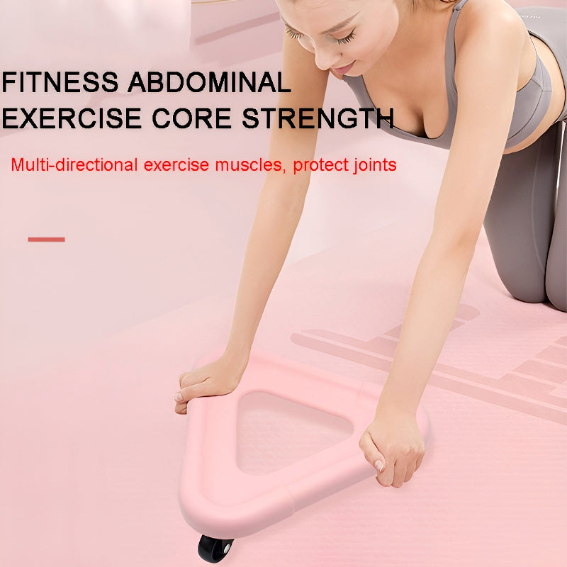 Three-Wheel Ab Roller – Premium Core Workout Equipment for Home Fitness