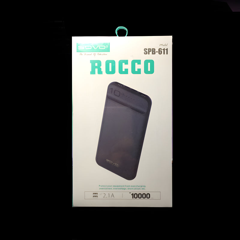 SOVO SPB-611 ROCCO 10,000mAh Ultra-Thin Polymer Portable Charger Power Bank