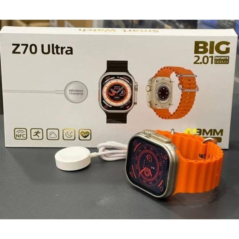 Z70 Ultra Smartwatch – 2.01” Infinite Display | Series 8 Design | Bluetooth Calling | Bold & Smart