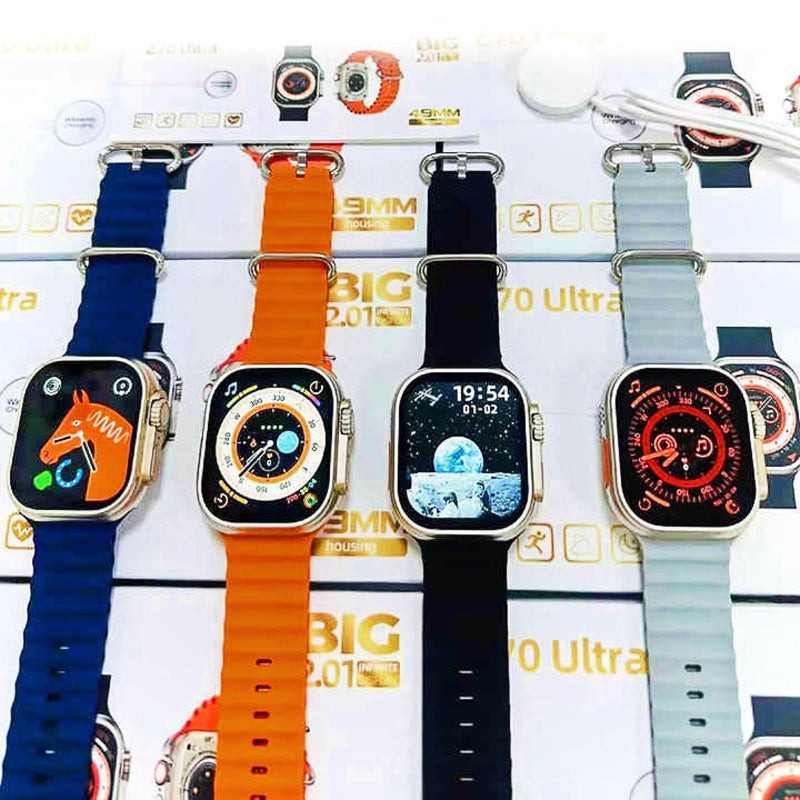 Z70 Ultra Smartwatch – 2.01” Infinite Display | Series 8 Design | Bluetooth Calling | Bold & Smart