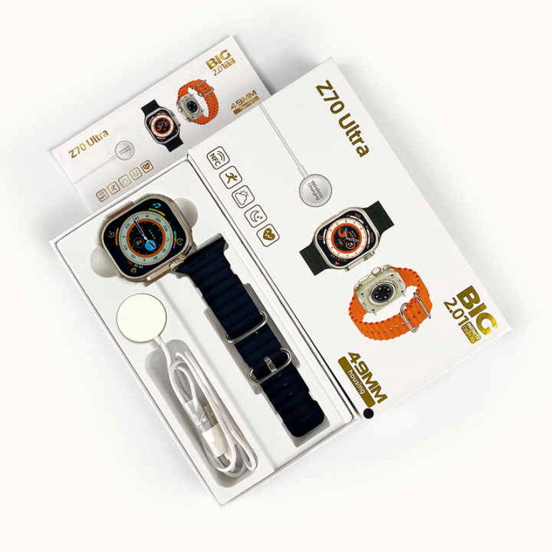 Z70 Ultra Smartwatch – 2.01” Infinite Display | Series 8 Design | Bluetooth Calling | Bold & Smart