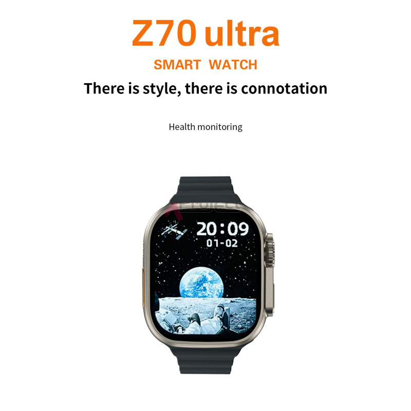 Z70 Ultra Smartwatch – 2.01” Infinite Display | Series 8 Design | Bluetooth Calling | Bold & Smart
