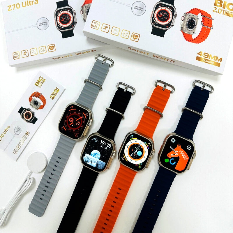 Z70 Ultra Smartwatch – 2.01” Infinite Display | Series 8 Design | Bluetooth Calling | Bold & Smart