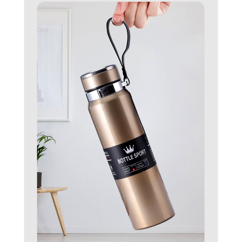 1000ml Large Capacity Stainless Steel Vacuum Flask – Hot & Cold Water Bottle