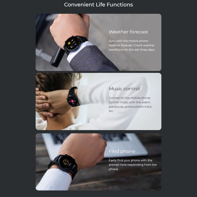 Haylou RS3 Smartwatch – 1.2″ AMOLED Display | GPS | 5ATM Waterproof | Ultimate Fitness & Health Companion