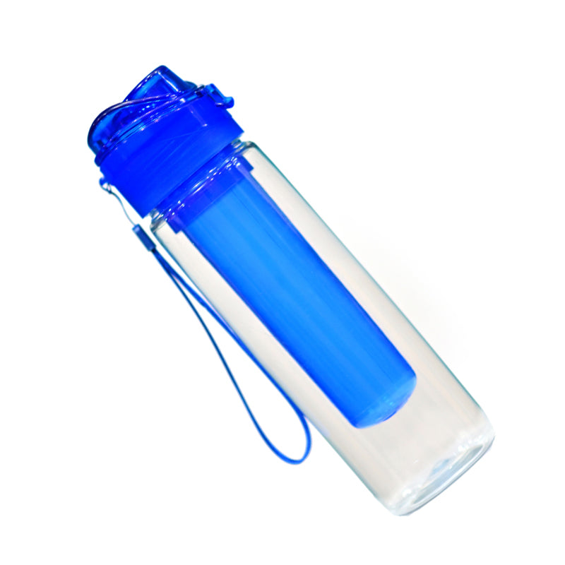 Leak-Proof 800ml Water Bottle with Integrated Ice Tube – Fresh & Cold Hydration