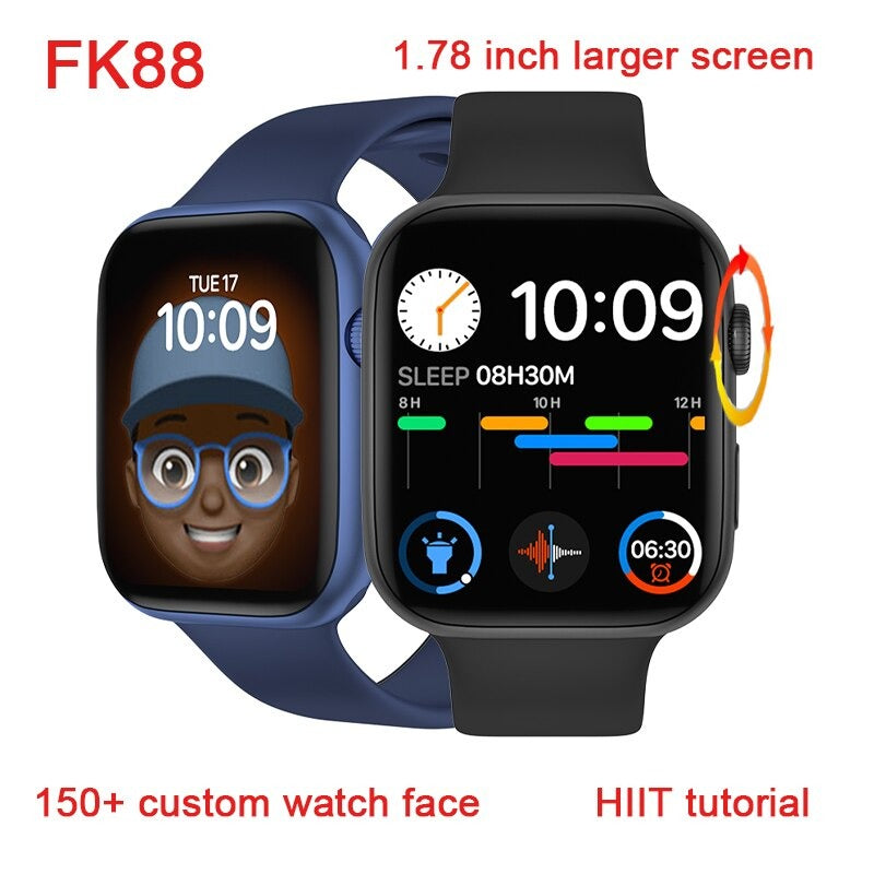 FK88S Smart Watch – 1.78” HD Display, Encoder Knob, Bluetooth Calling, ECG & Health Monitor for Men & Women