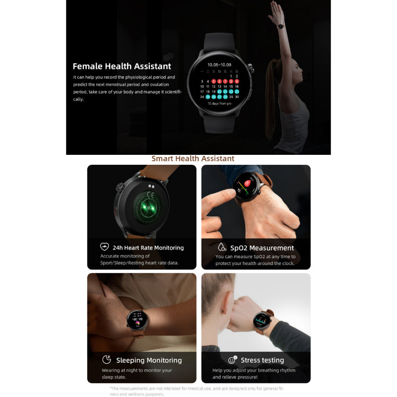 Mibro T2 Smartwatch – 1.75″ AMOLED Display | Dual-Core 2-in-1 Chip | GPS Positioning | Dual Straps | Sleek & Smart