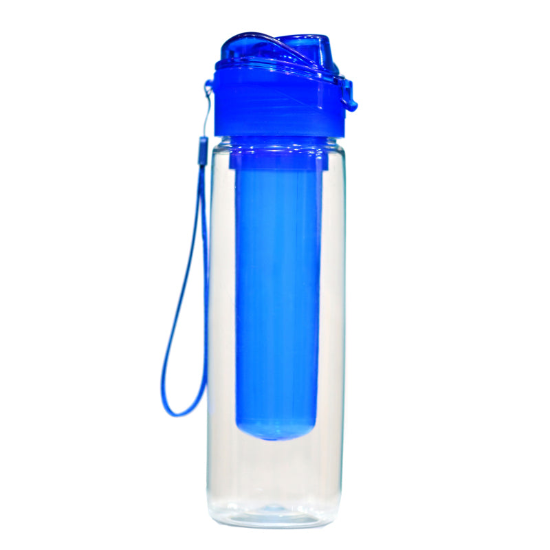 Leak-Proof 800ml Water Bottle with Integrated Ice Tube – Fresh & Cold Hydration