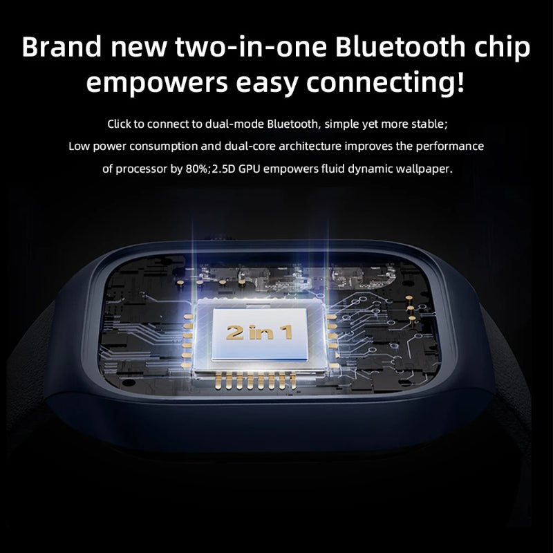 Mibro T2 Smartwatch – 1.75″ AMOLED Display | Dual-Core 2-in-1 Chip | GPS Positioning | Dual Straps | Sleek & Smart