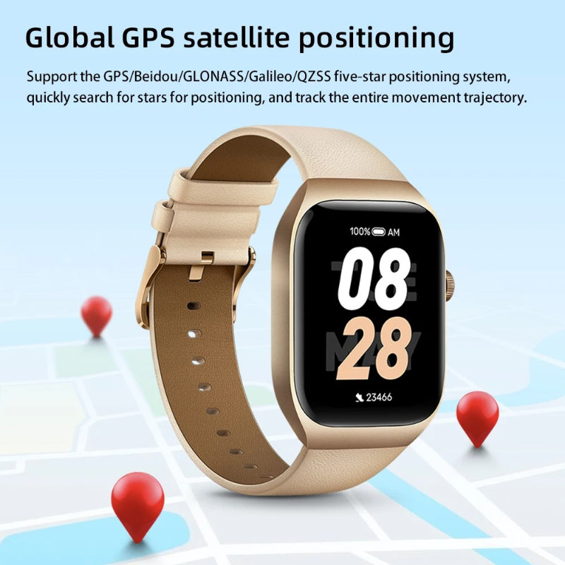 Mibro T2 Smartwatch – 1.75″ AMOLED Display | Dual-Core 2-in-1 Chip | GPS Positioning | Dual Straps | Sleek & Smart