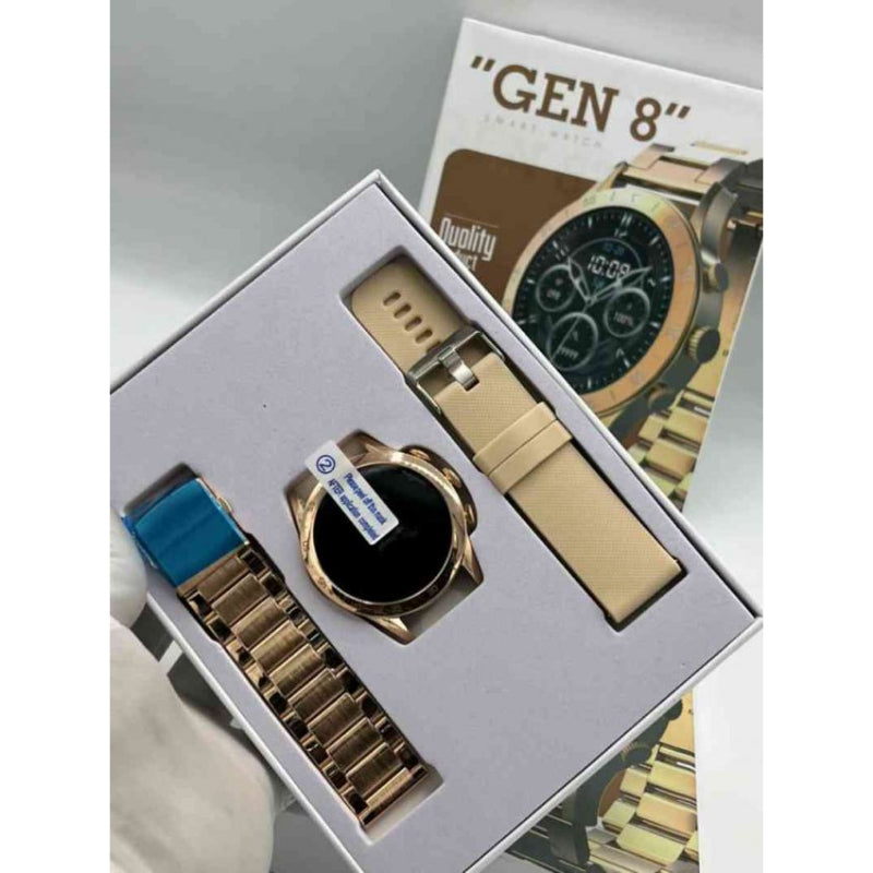 Premium Fossil Gen 8 Smart Watch – Dual Strap | Round Dial | Stylish & Smart