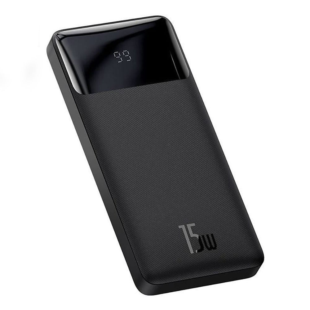 Baseus Bipow 10,000mAh Quick Charging 15W Power Bank with Digital Display – Portable, High-Speed Charging for Multiple Devices