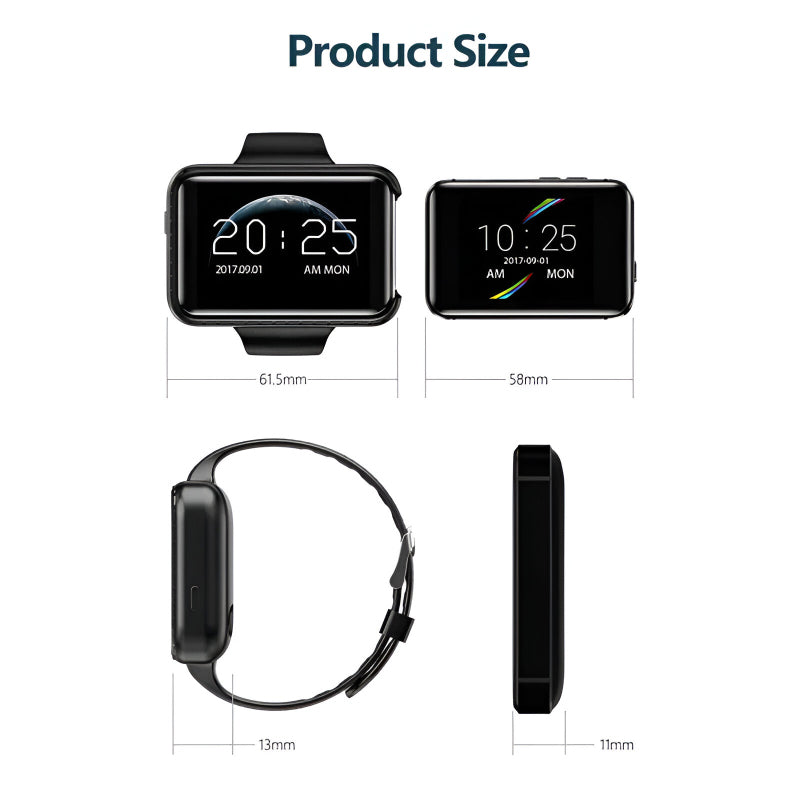 i5S Smart Mobile Watch – 2.2" HD Display | SIM & TF Card Support | Stylish Multi-Functional Smartwatch with Silicone Strap
