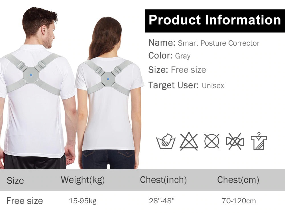Smart Back Posture Corrector – Intelligent Shoulder & Spine Support Belt