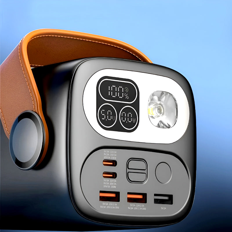 SOVO SPB-662 MEGA Series 60,000mAh 100W Super Fast Power Bank with LED Display & Built-In Light – High-Capacity, Multi-Device Charging