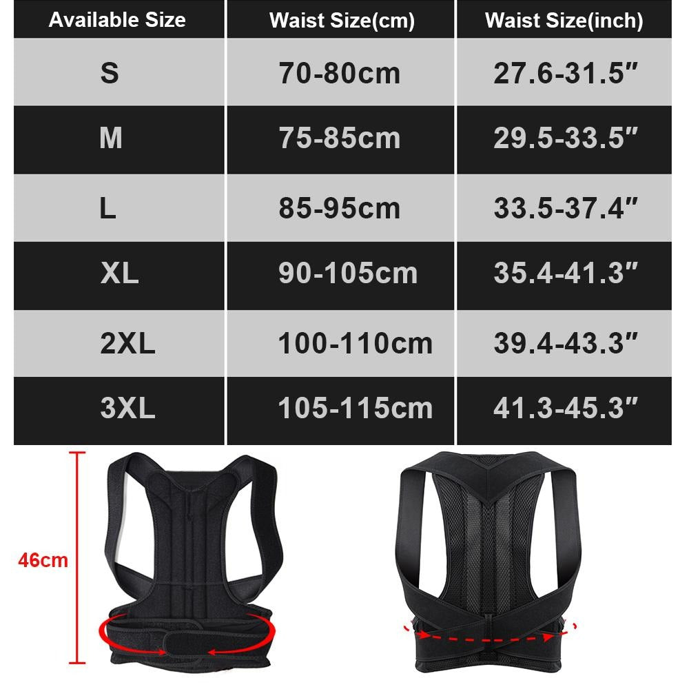 Posture Corrector & Back Support Brace | Orthopedic Corset for Men & Women
