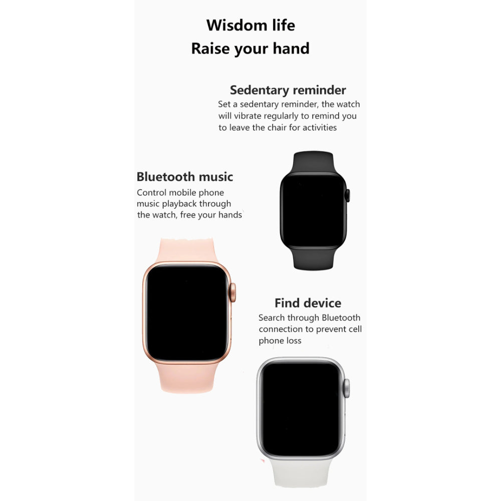 T55+ Series Smart Watch – 44mm Full Touch Display, ECG Monitor, Waterproof Fitness Tracker with Heart Rate & Health Monitoring
