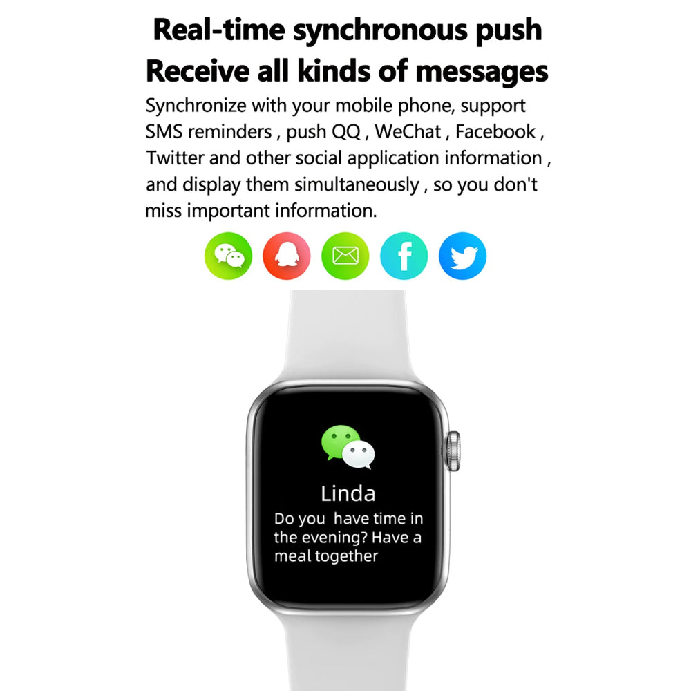 T55+ Series Smart Watch – 44mm Full Touch Display, ECG Monitor, Waterproof Fitness Tracker with Heart Rate & Health Monitoring