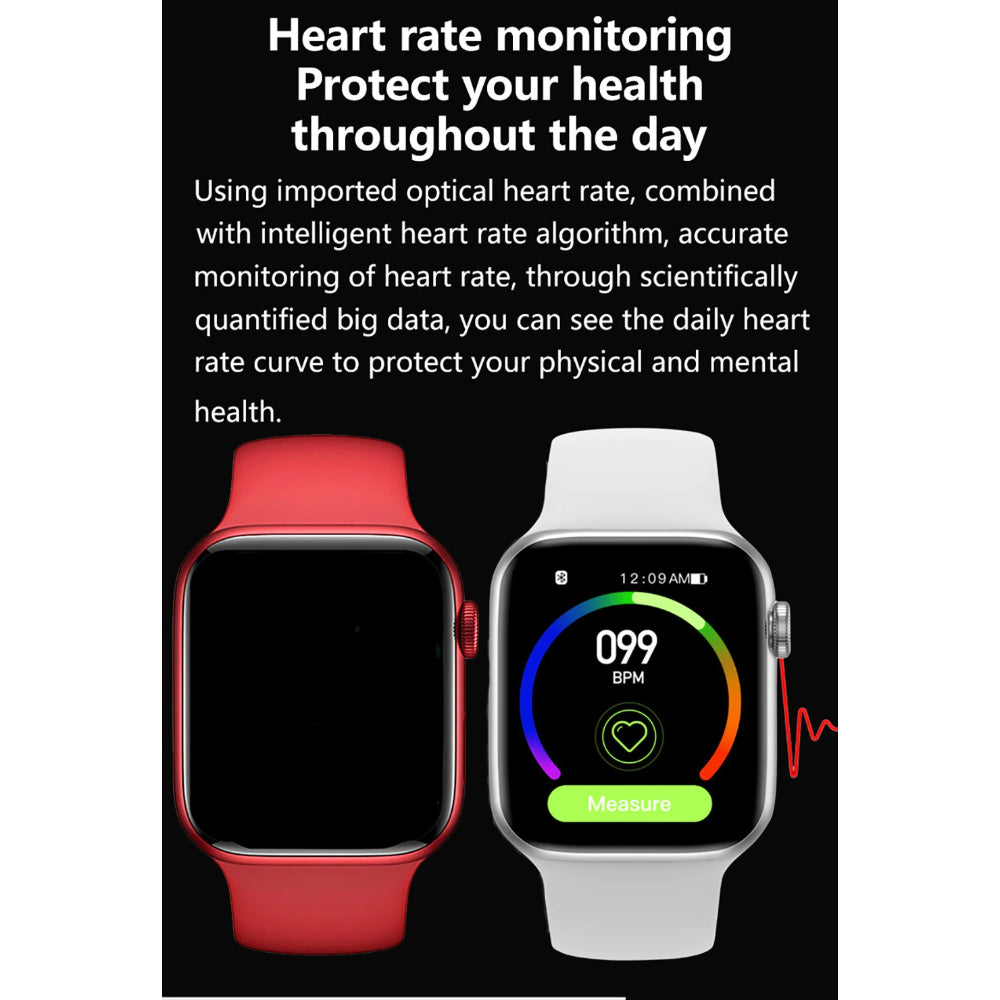T55+ Series Smart Watch – 44mm Full Touch Display, ECG Monitor, Waterproof Fitness Tracker with Heart Rate & Health Monitoring