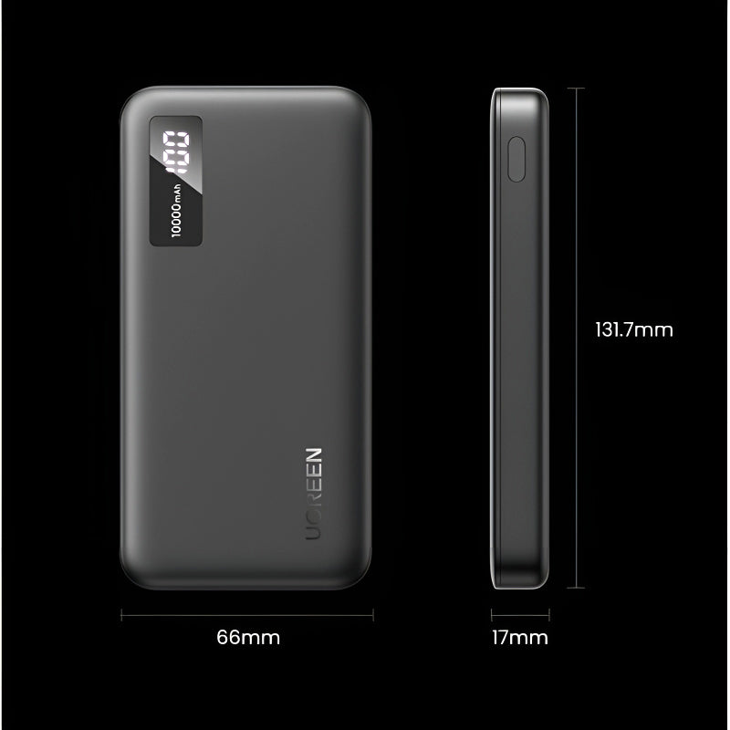 UGREEN PB311 10000mAh 20W Portable Power Bank – Two-Way Fast Charging & Advanced Safety