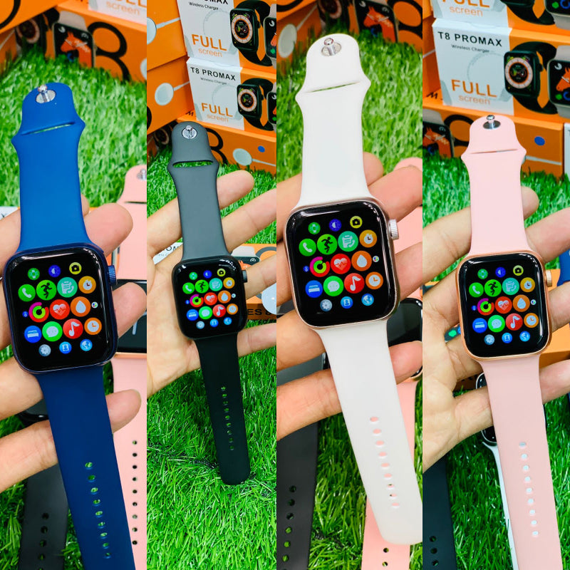 T8 Pro Max Smartwatch – 1.99” Bezel-Less Display | Series 8 Design | Always-On Display Feature