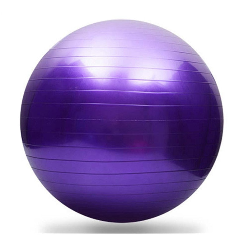 Yoga Ball Pilates Exercise Ball – Indoor Balance & Fitness Training with Pump