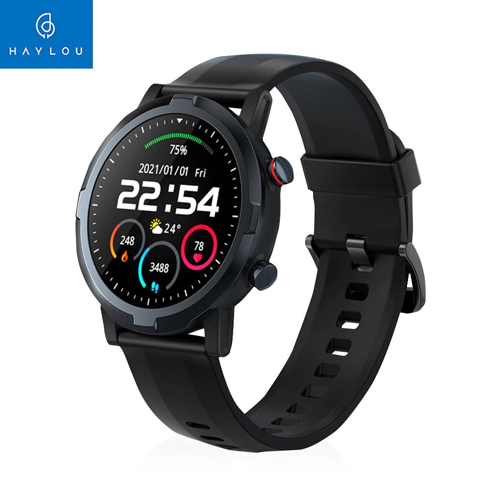 Haylou RT Solar LS05S (Solar 2) Smartwatch – 1.28” HD Display, Heart Rate Monitor, Sports Modes & Fitness Tracking