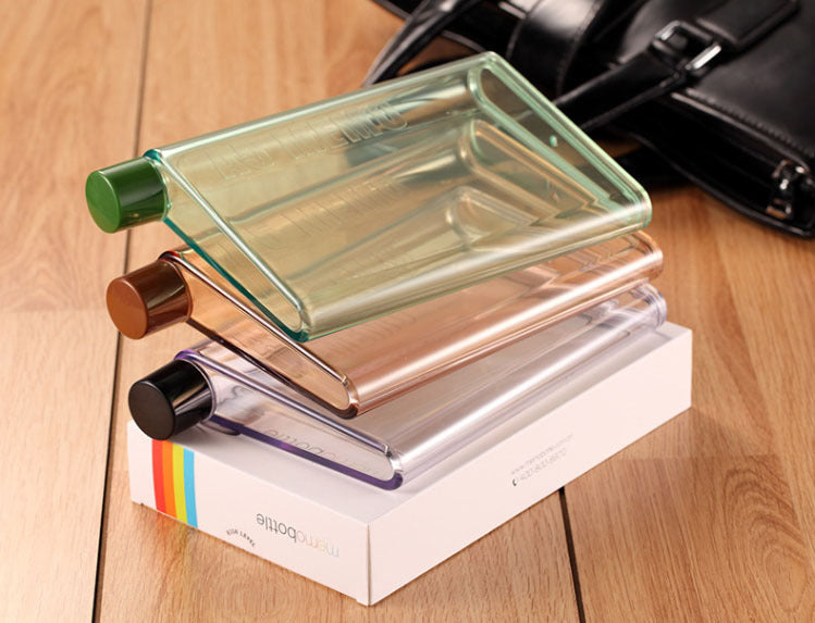 Portable A5 MEMO Notebook Water Bottle – Unbreakable & Shatterproof
