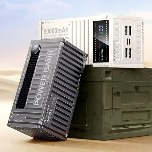 REMAX RPP-161 Container Series 50000mAh Power Bank – PD & QC Fast Charging with LED Display