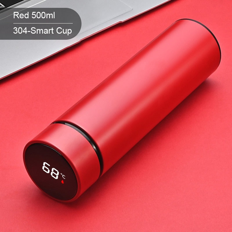 500ml Smart Water Bottle – Intelligent Stainless Steel Thermos with LED Temperature Display