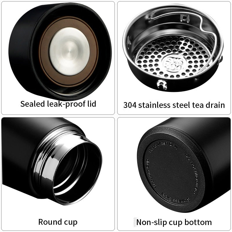 500ml Smart Water Bottle – Intelligent Stainless Steel Thermos with LED Temperature Display
