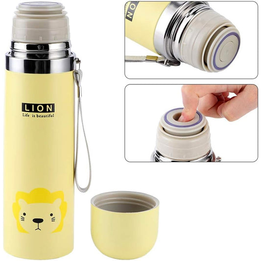 500ml Cartoon Vacuum Cup – Portable Stainless Steel Insulated Water Bottle for Children
