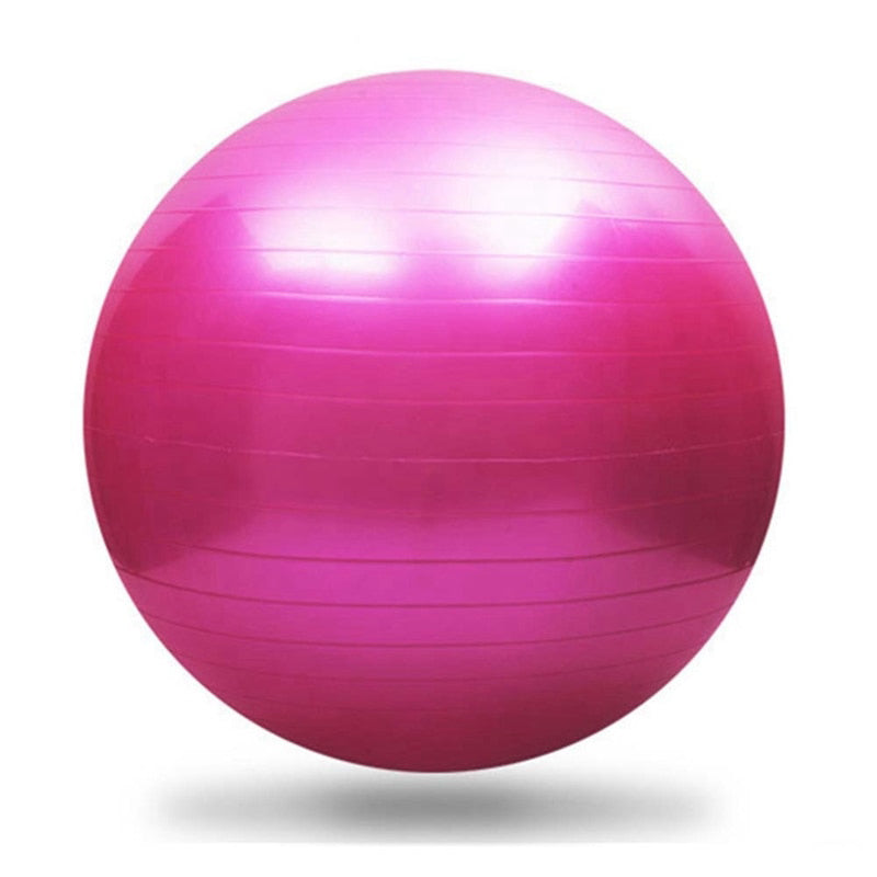 Yoga Ball Pilates Exercise Ball – Indoor Balance & Fitness Training with Pump