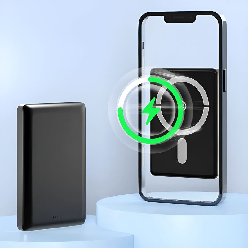 ASPOR A382 Mini 10,000mAh Magnetic Wireless Fast-Charging Power Bank – Compact, High-Speed Charging for On-the-Go Convenience