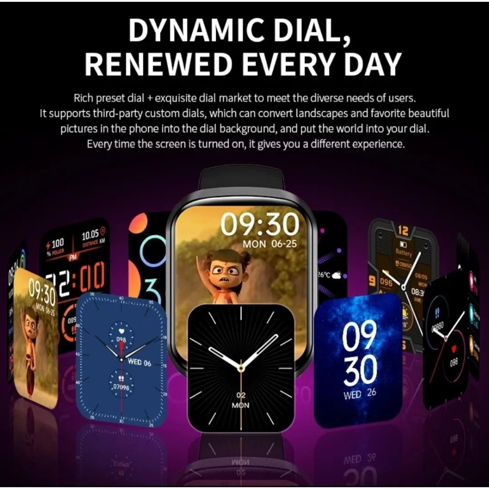 HW13 Series 6 Smartwatch (2021 Submersible Version) – Full Touchscreen Multimedia Fitness Watch for Men & Women