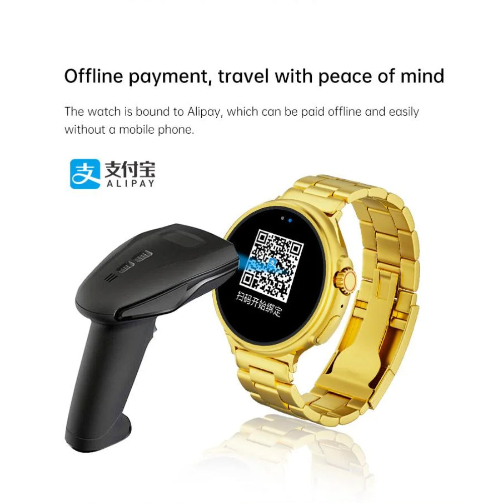 G10 Luxury 24K Gold Smart Watch – AMOLED Display, Stainless Steel Design, Heart Rate &amp; Health Monitoring, Sports Fitness Tracker