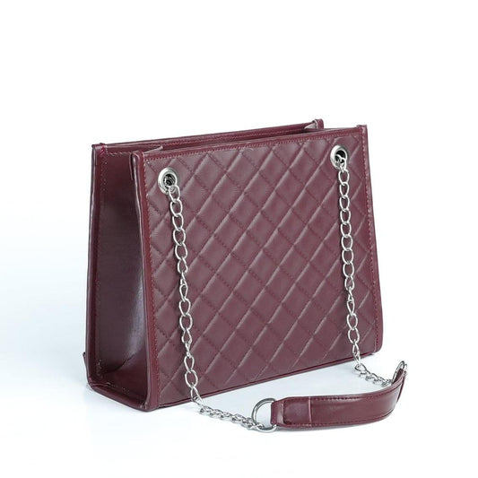 BagX - Sydney Synthetic Leather Casual Shoulder Bag, Maroon - MZ-202