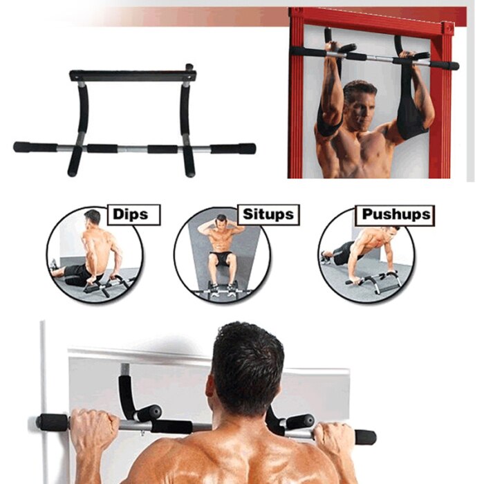Newly Iron Portable Pull-Up & Sit-Up Door Bar for Upper Body Workout