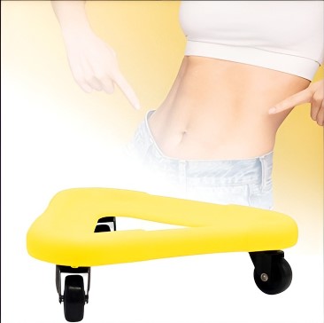 Three-Wheel Ab Roller – Premium Core Workout Equipment for Home Fitness
