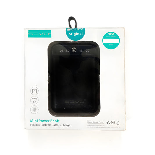 SOVO P1 6000mAh High-Capacity Mini Portable Power Bank