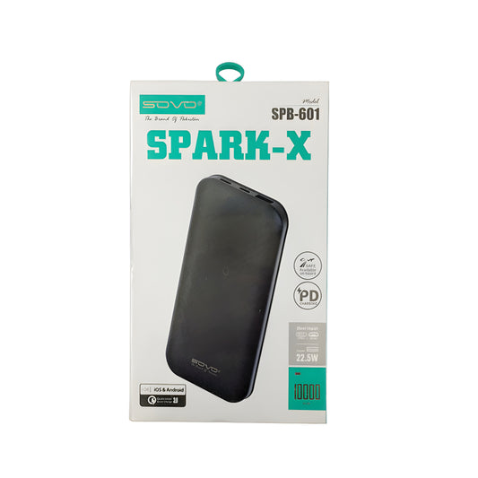 SOVO SPB-601 SPARK-X 10000mAh Portable Charger Power Bank