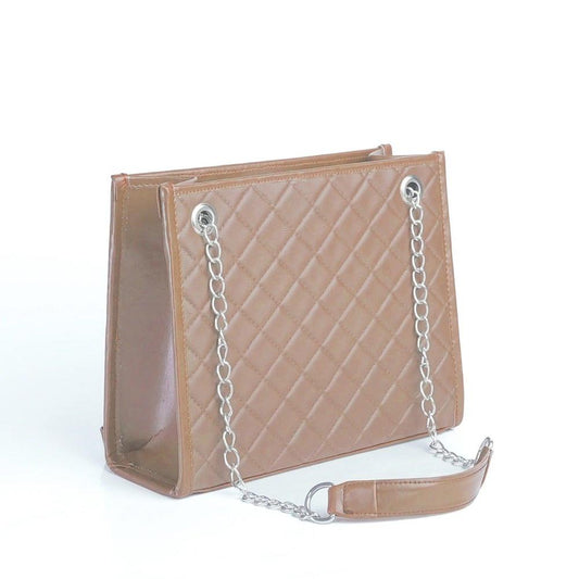 BagX - Sydney Synthetic Leather Casual Shoulder Bag, Brown - MZ-202